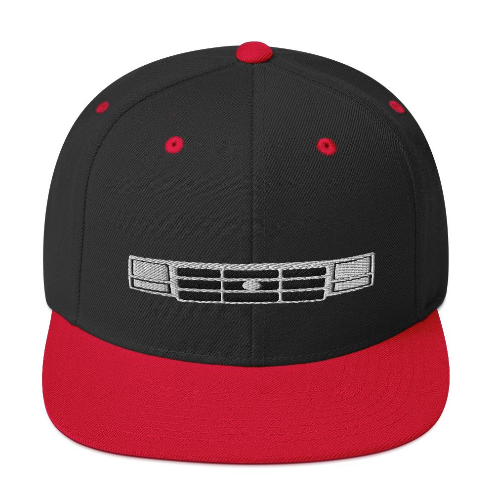 OBS Snapback Hat-In-Black/ Red-From Aggressive Thread