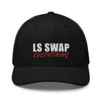 Thumbnail for LS Swap Everything Hat Trucker Cap-In-Black-From Aggressive Thread