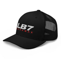 Thumbnail for LB7 Duramax Hat Trucker Cap-In-Black-From Aggressive Thread