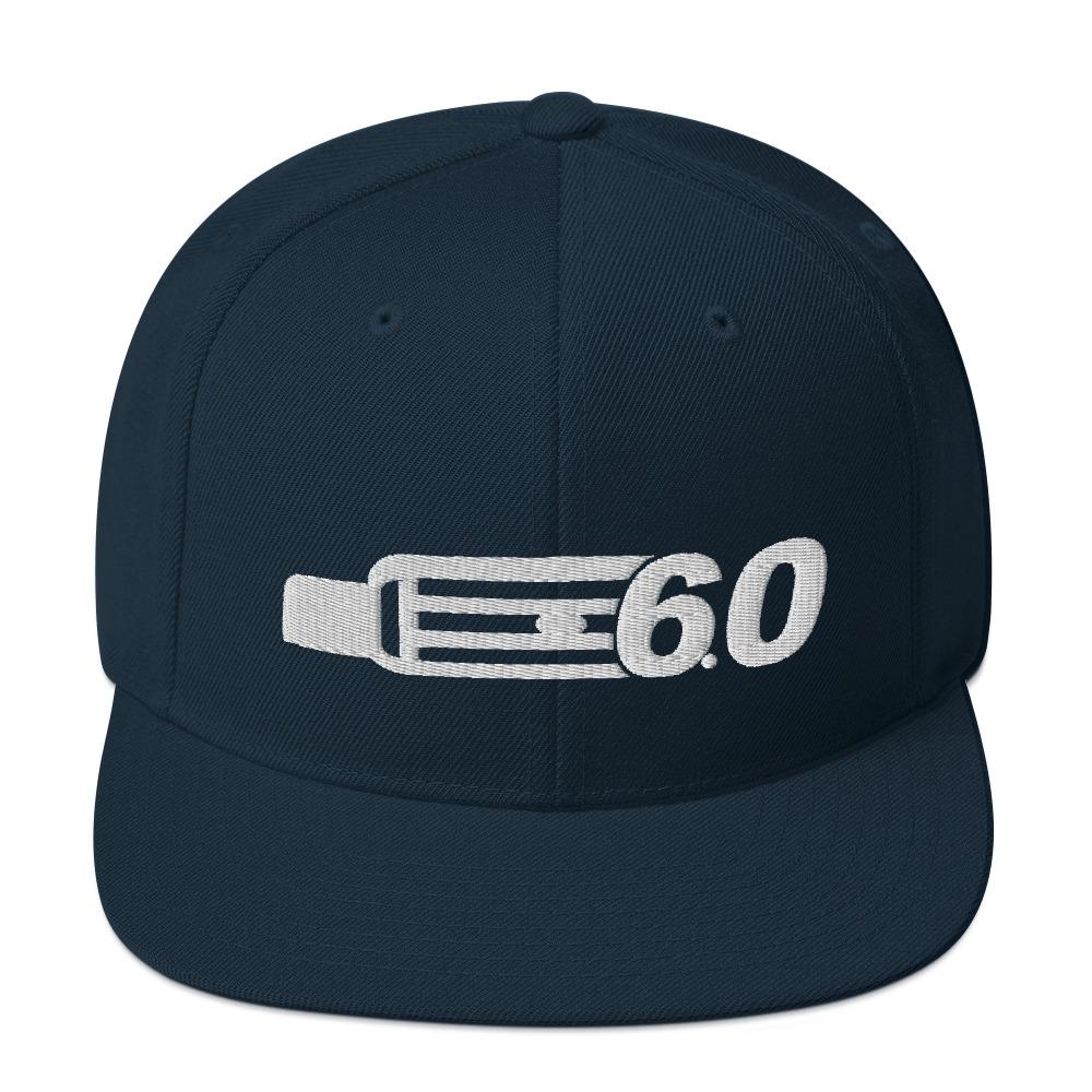 6.0 Power Stroke Snapback Hat-In-Dark Navy-From Aggressive Thread