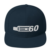 Thumbnail for 6.0 Power Stroke Snapback Hat-In-Dark Navy-From Aggressive Thread
