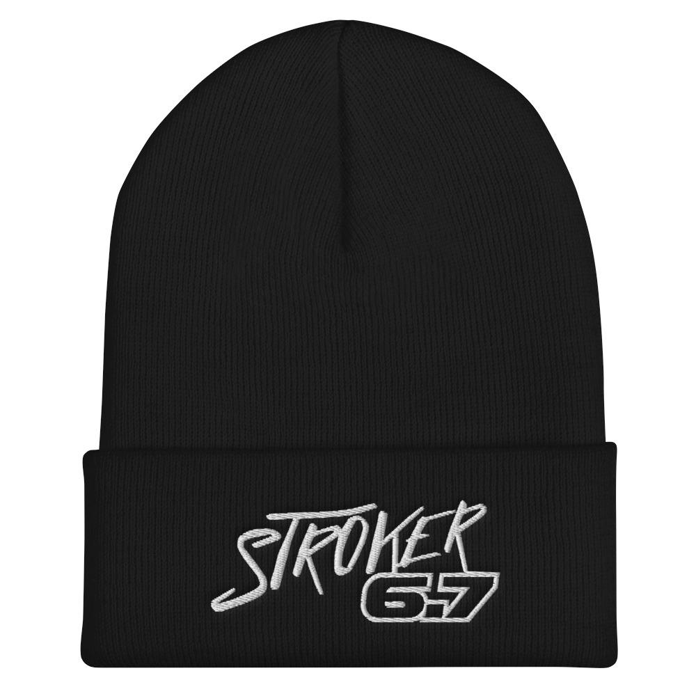 Power Stroke 6.7 Cuffed Beanie-In-Black-From Aggressive Thread