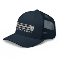 Thumbnail for Square Body Hat Trucker Cap in navy left 3/4