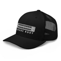 Thumbnail for Square Body Hat Trucker Cap in black left 3/4
