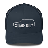 Thumbnail for Square body K5 blazer trucker hat from aggressive thread in navy