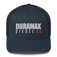 Thumbnail for Duramax 6.6 Trucker Hat From Aggressive Thread in Navy