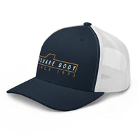 Thumbnail for Square Body Trucker Hat Cap Square Body Since 1973-In-Black-From Aggressive Thread