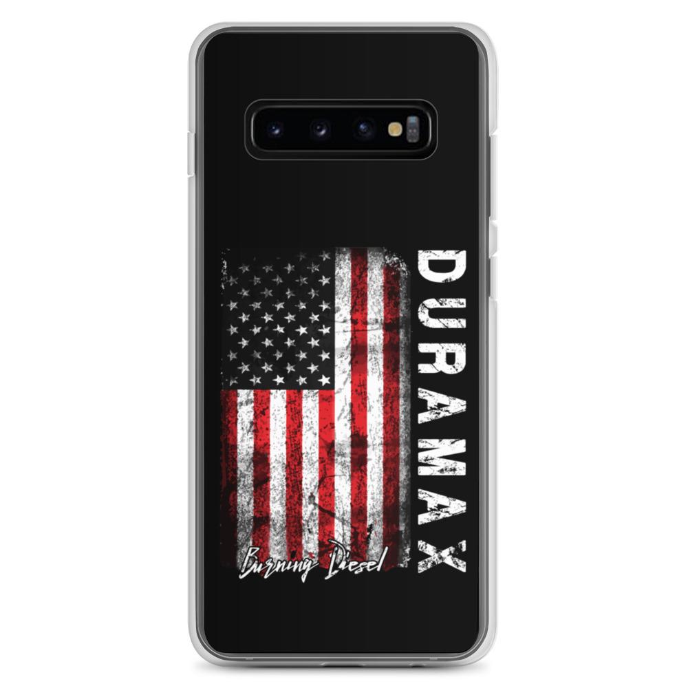 Duramax American Flag Protective Samsung Phone Case-In-Samsung Galaxy S10+-From Aggressive Thread