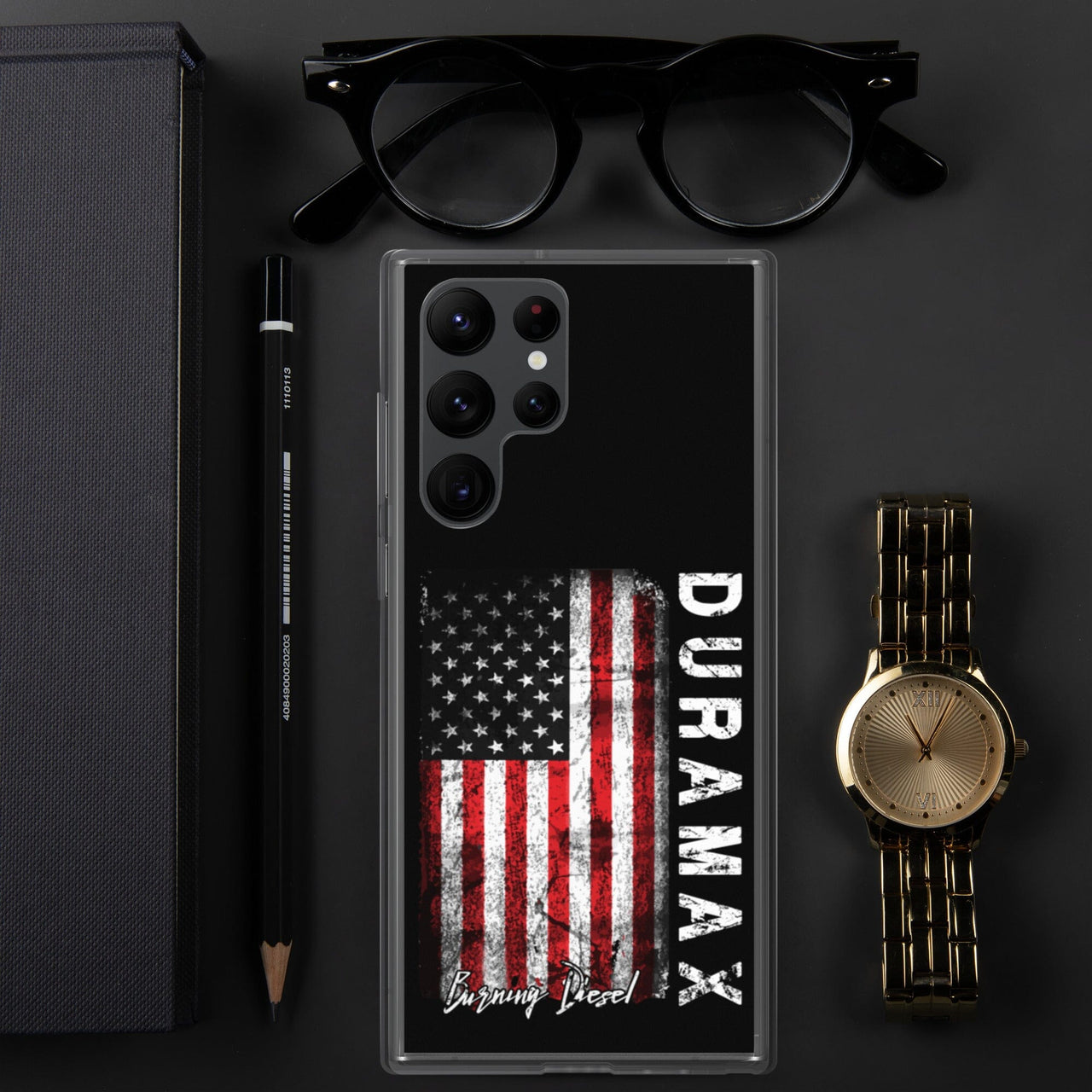 Duramax American Flag Protective Samsung Phone Case-In-Samsung Galaxy S22 Ultra-From Aggressive Thread