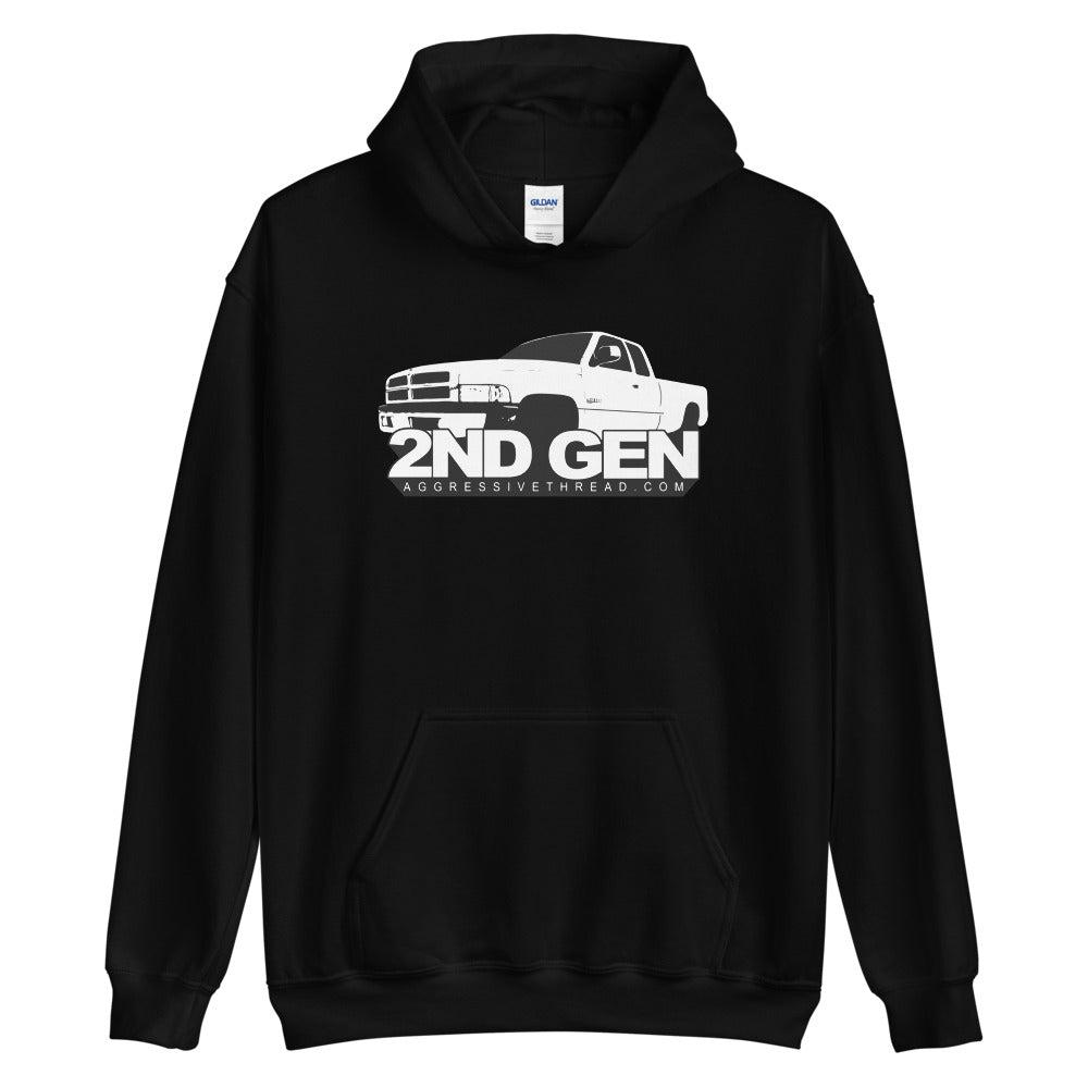 2nd Gen Dodge Ram Hoodie Sweatshirt from Aggressive Thread