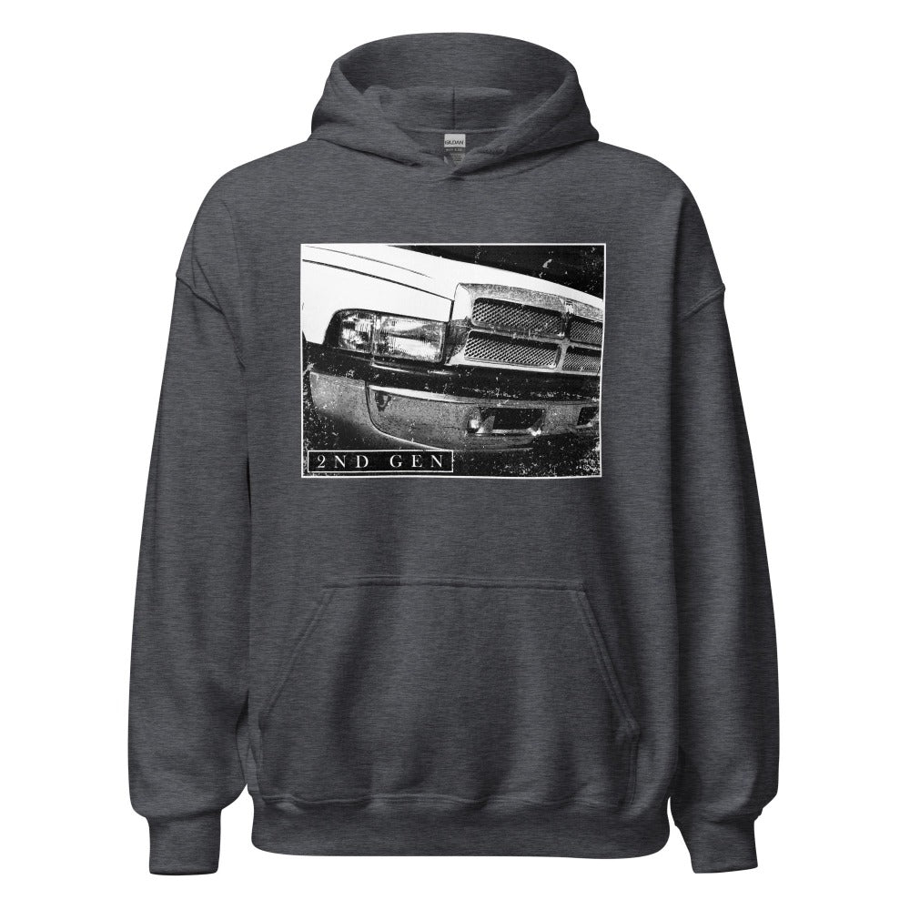 2nd Gen Dodge Ram Photograph - Hoodie in grey