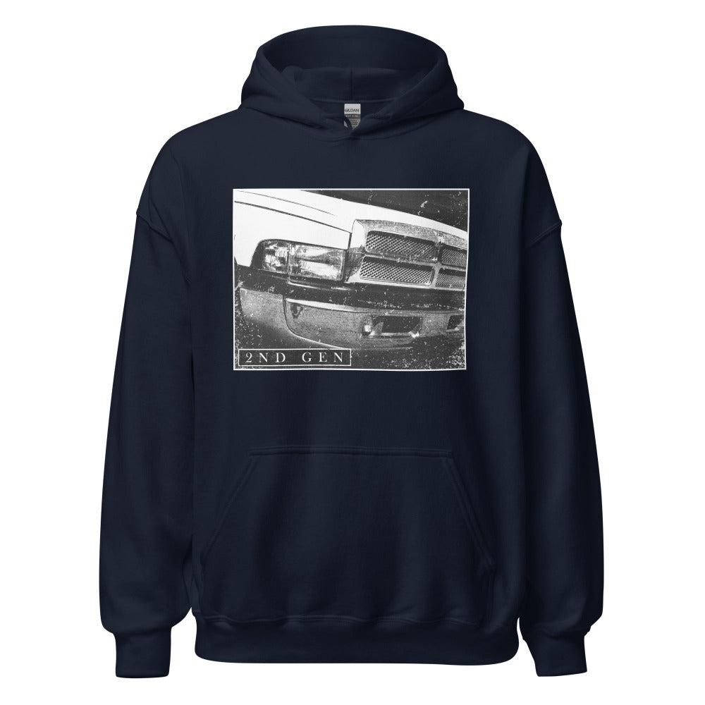 2nd Gen Dodge Ram Photograph - Hoodie in navy