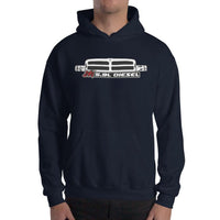Thumbnail for Man modeling 24v Diesel 2nd Gen Second Gen Grille Hoodie in navy