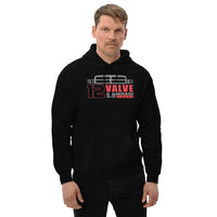 Thumbnail for man modeling 12v cummins Second gen dodge ram hoodie in white