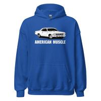 Thumbnail for 1966 Chevelle Hoodie, American Muscle Car Sweatshirt-In-Royal-From Aggressive Thread