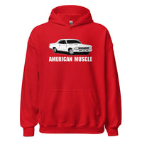 Thumbnail for 1966 Chevelle Hoodie, American Muscle Car Sweatshirt-In-Red-From Aggressive Thread
