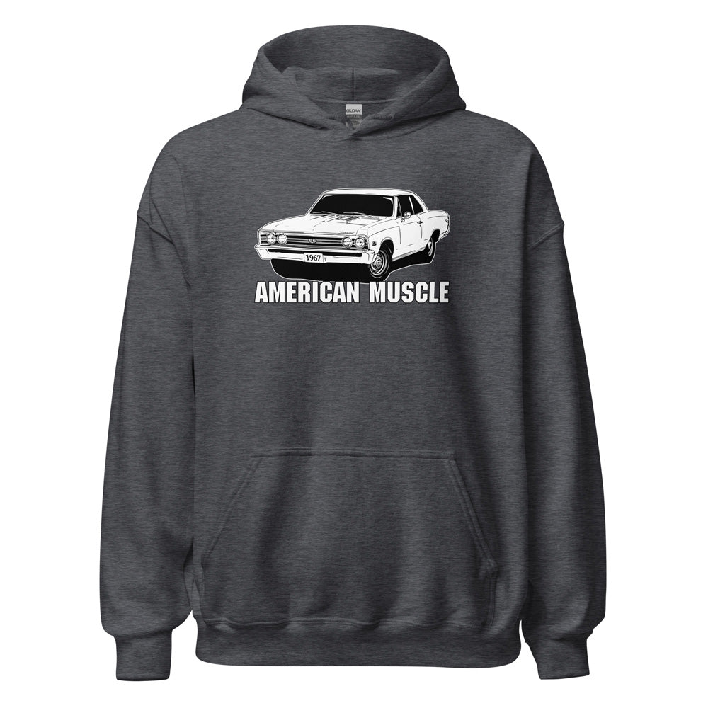 1967 Chevelle Hoodie in grey