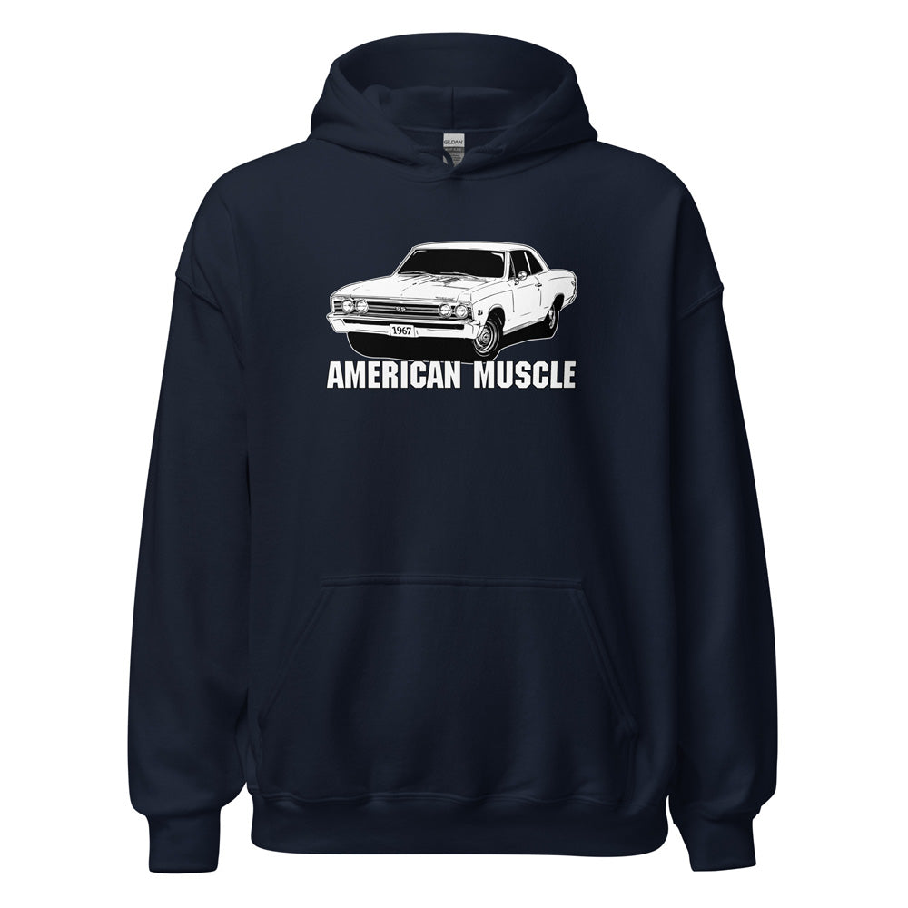 1967 Chevelle Hoodie in navy
