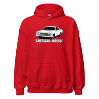 Thumbnail for 1967 Chevelle Hoodie, American Muscle Car Sweatshirt-In-Red-From Aggressive Thread