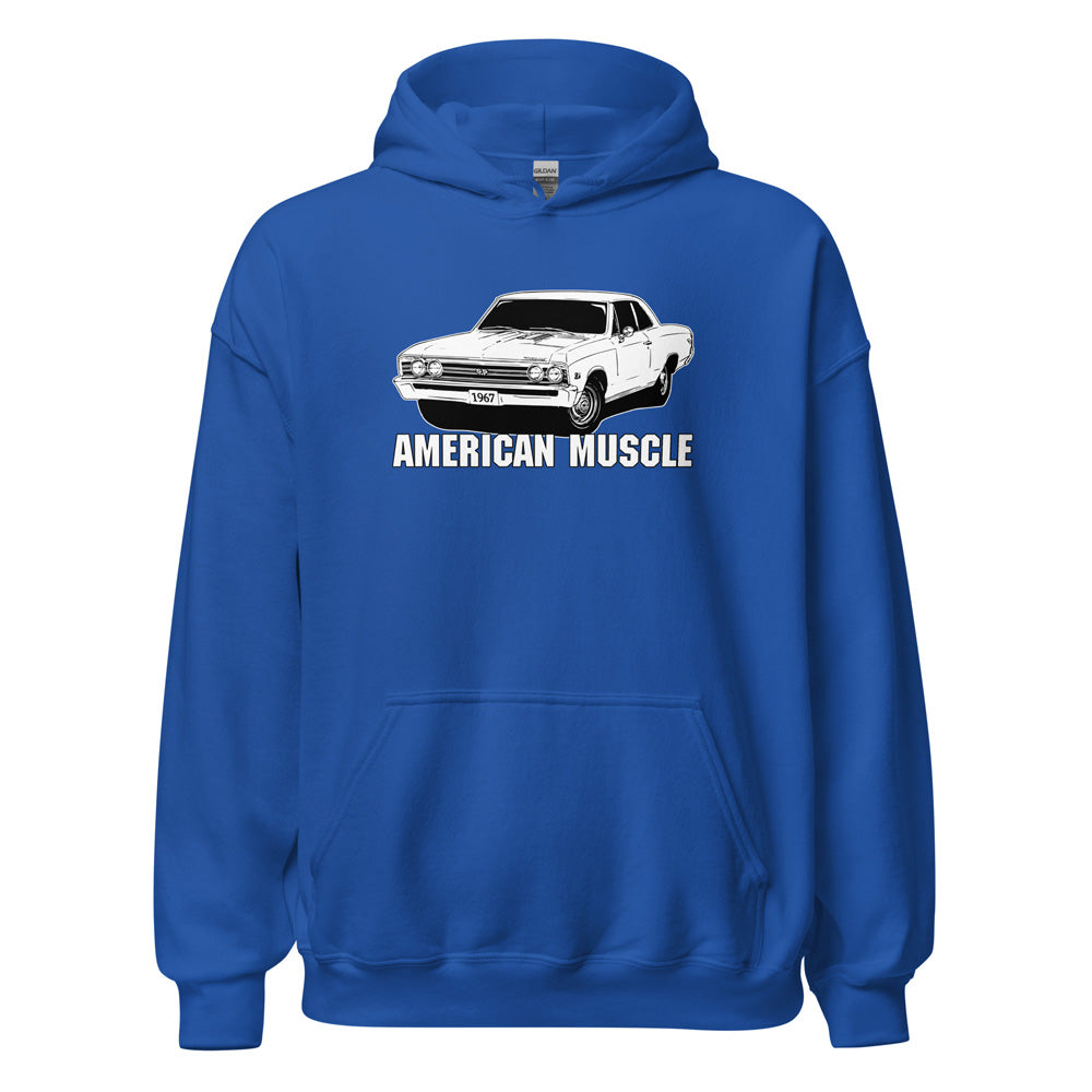 1967 Chevelle Hoodie in blue