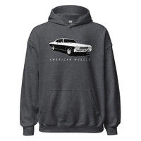 Thumbnail for 1967 Impala Hoodie American Muscle Car Sweatshirt in gray