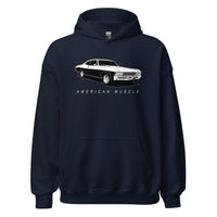 Thumbnail for 1967 Impala Hoodie American Muscle Car Sweatshirt in navy