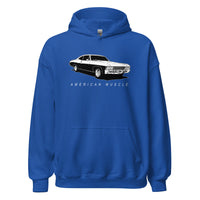 Thumbnail for 1967 Impala Hoodie American Muscle Car Sweatshirt in royal