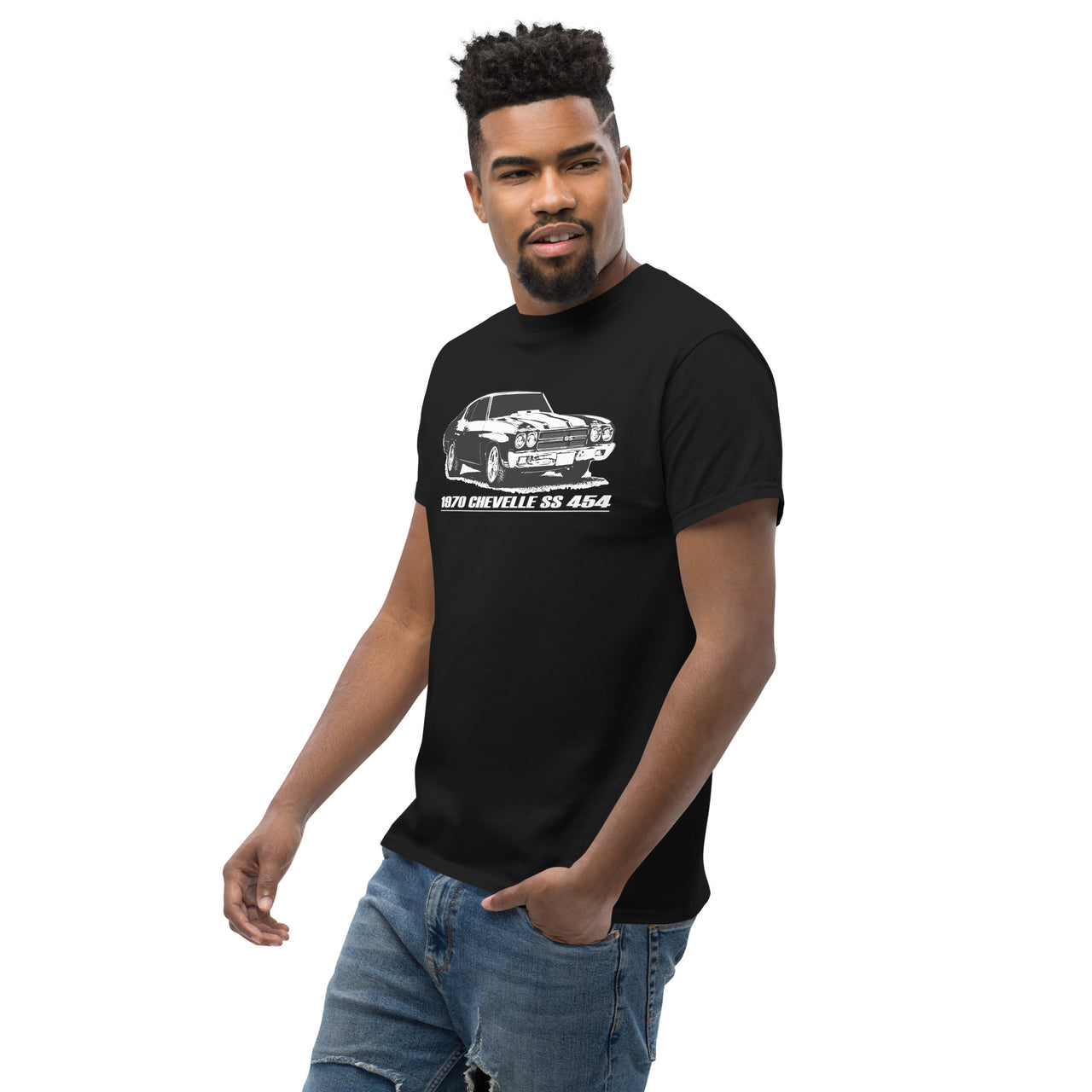 1970_Chevelle_SS454_Shirt_Black-modeled-left