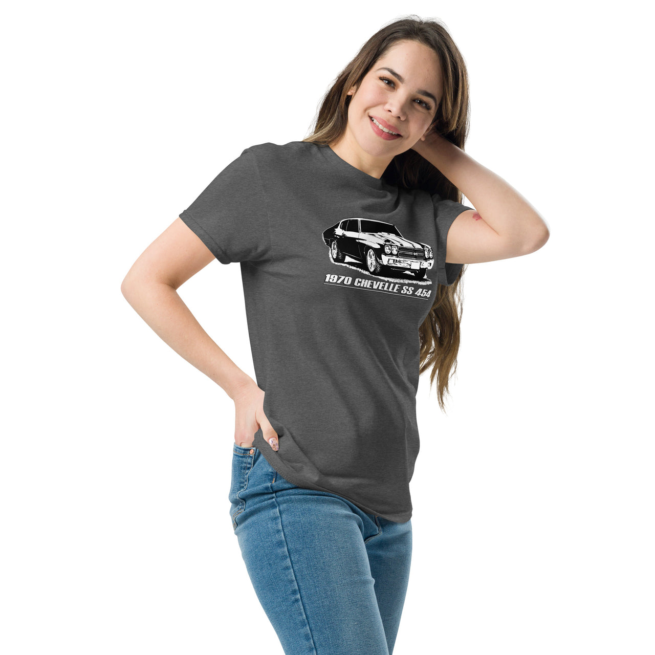 1970_Chevelle_SS454_Shirt_grey-modeled-right