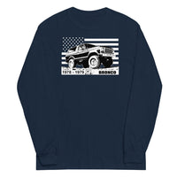 Thumbnail for 78-79 Bronco Long Sleeve T-Shirt in navy