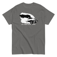 Thumbnail for 1st Gen 5.9 Diesel Truck Rolling Coal Burnout T-Shirt in grey