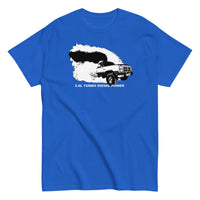 Thumbnail for 1st Gen 5.9 Diesel Truck Rolling Coal Burnout T-Shirt in blue