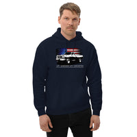 Thumbnail for First Gen Truck Hoodie, American Flag Design Sweatshirt-In-Black-From Aggressive Thread