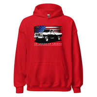 Thumbnail for First Gen Truck Hoodie, American Flag Design Sweatshirt-In-Red-From Aggressive Thread