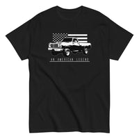 Thumbnail for First Gen Truck T-Shirt With American Flag Design in black