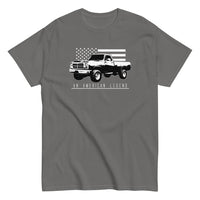 Thumbnail for First Gen Truck T-Shirt With American Flag Design in charcoal