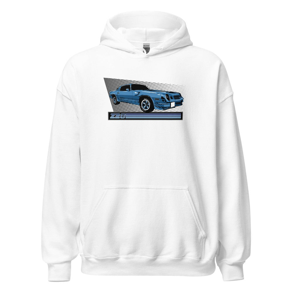 78-81 Camaro Z28 hoodie in white