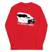 Thumbnail for 2nd Gen diesel Burnout Rolling Coal Long Sleeve in red
