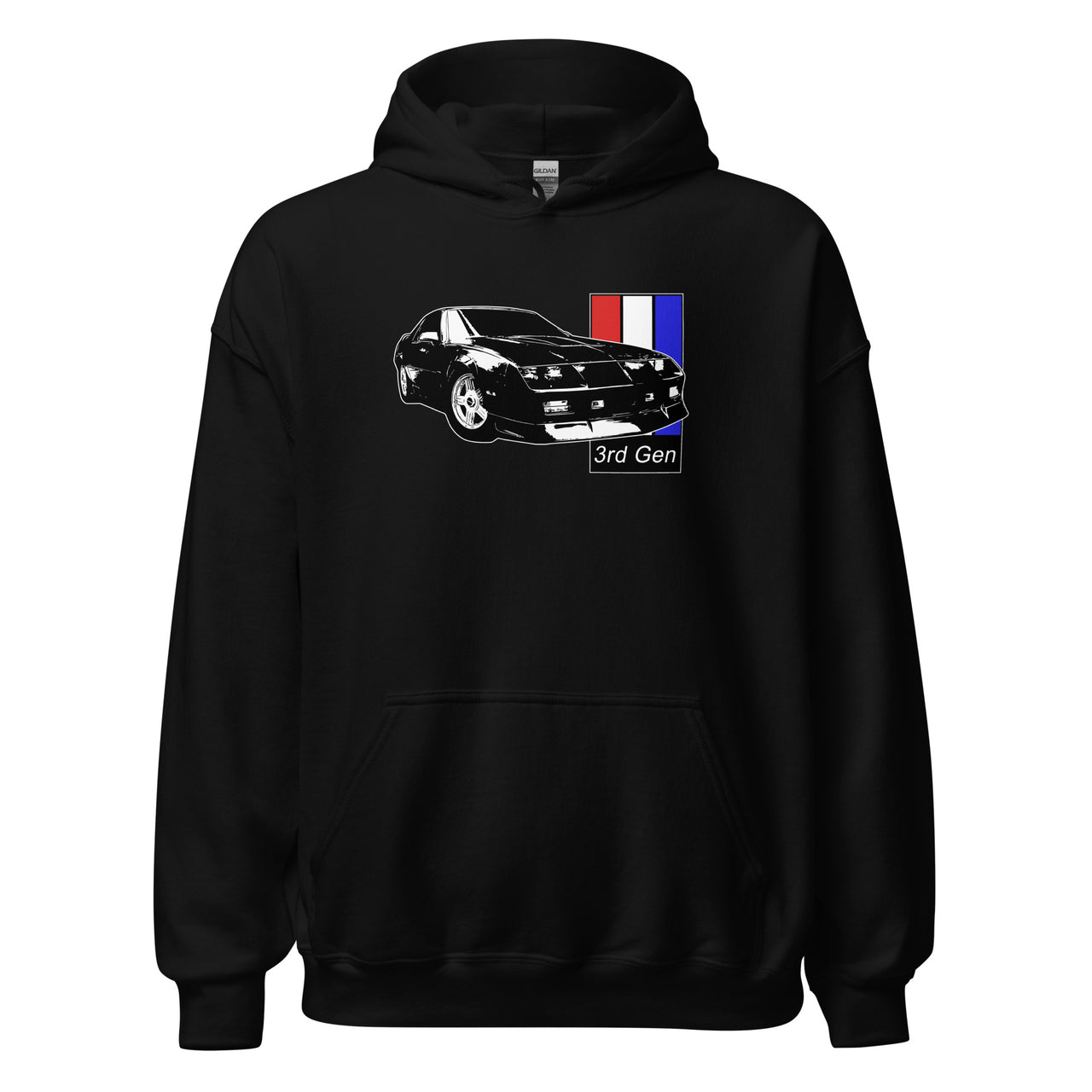 3rd Gen Camaro Hoodie Sweatshirt in black