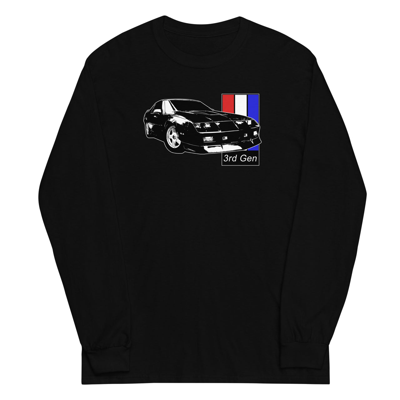 3rd Gen Camaro Long Sleeve Shirt in black