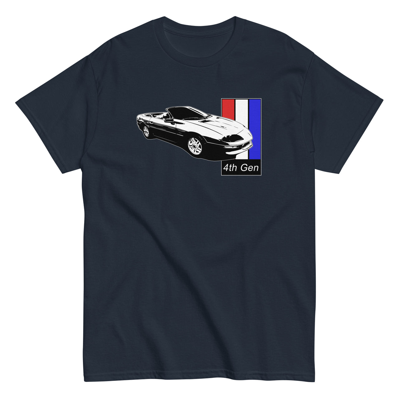 4th Gen Camaro Convertible T-Shirt in navy