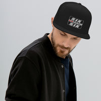 Thumbnail for Duramax Trucker hat modeled in black