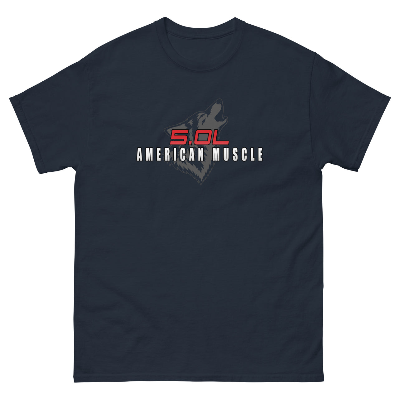 5.0 Coyote Mustang or F150 T-Shirt in navy