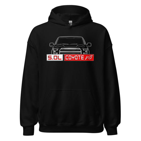 50 coyote v8 f150 hoodie in black