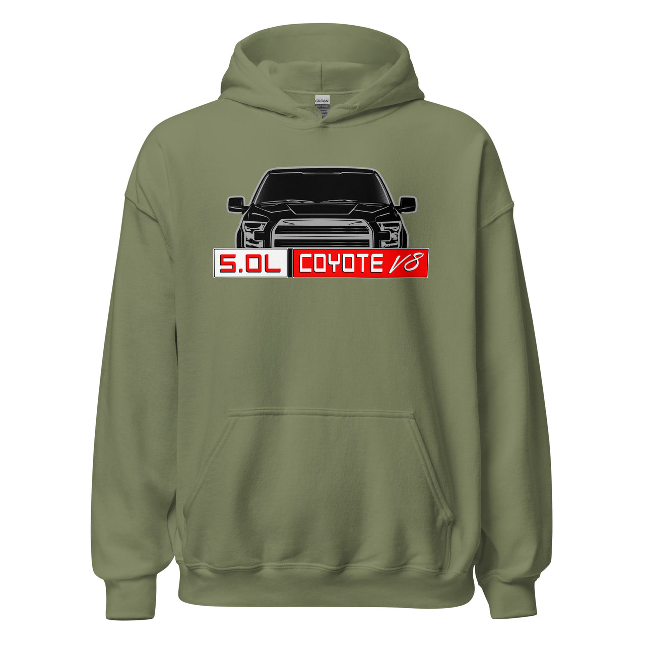 50 coyote v8 f150 hoodie in green