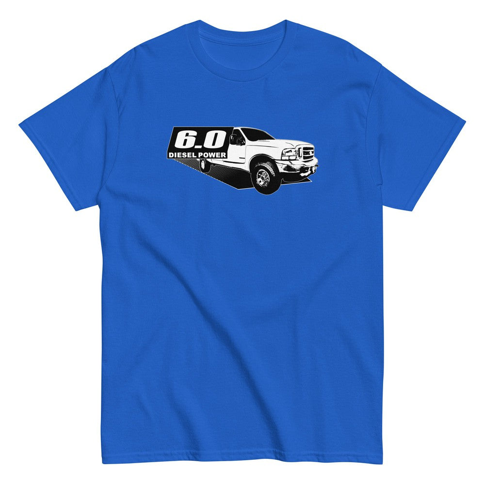 Power Stroke 6.0 Diesel Truck T-Shirt in blue