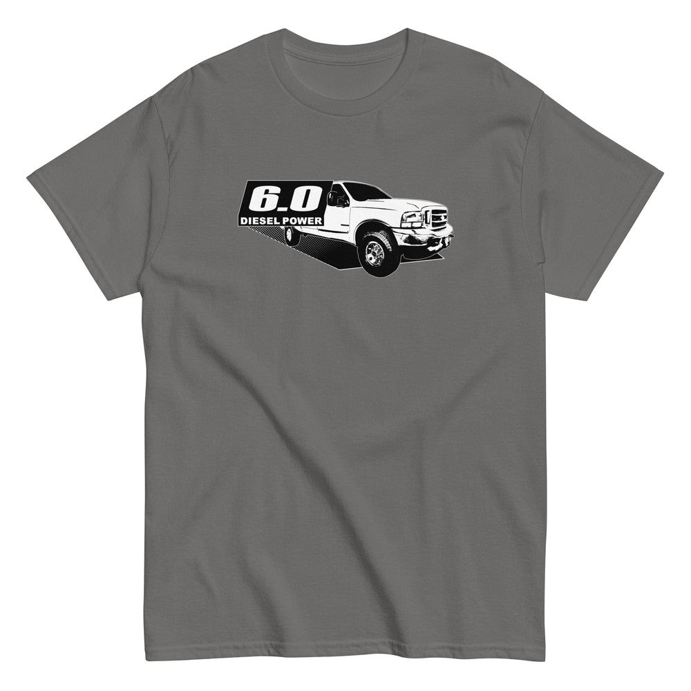 Power Stroke 6.0 Diesel Truck T-Shirt in grey