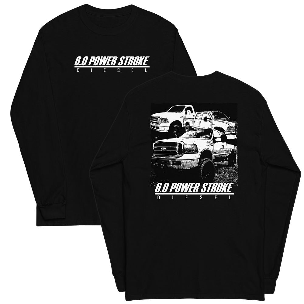 6.0 Power Stroke Trucks Long Sleeve Shirt - black
