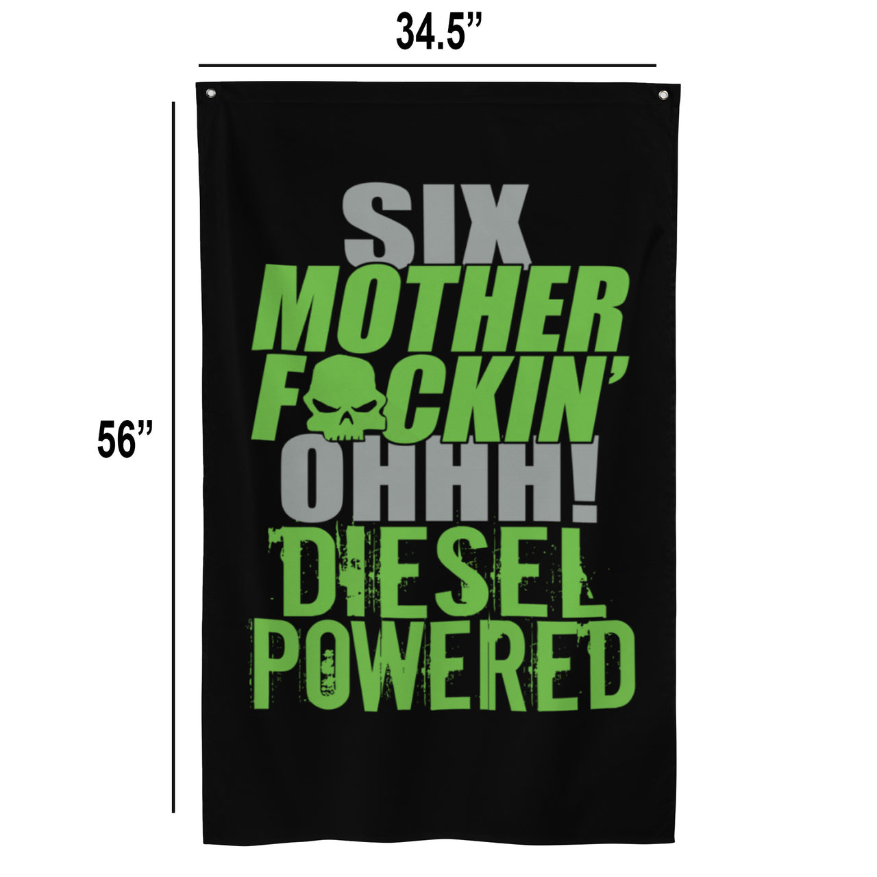 6.0 Power Stroke Diesel Flag dimensions