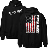 Thumbnail for 6.4 Power Stroke hoodie sweatshirt in black